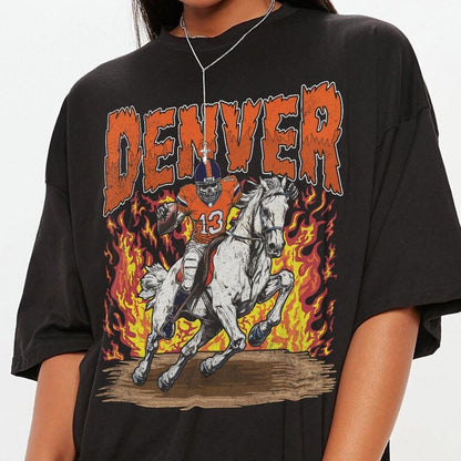 Denver Bronco Football Skull Vintage Shirt