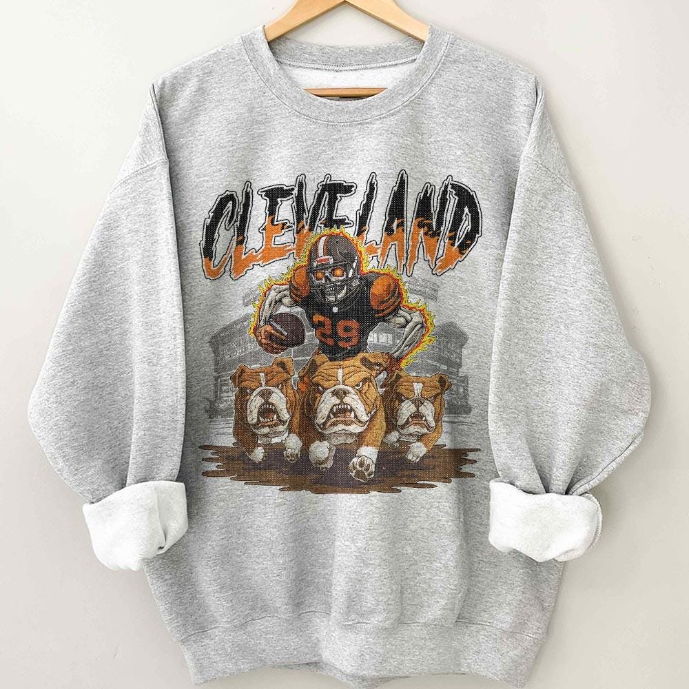Cleveland Football Skull Vintage Shirt