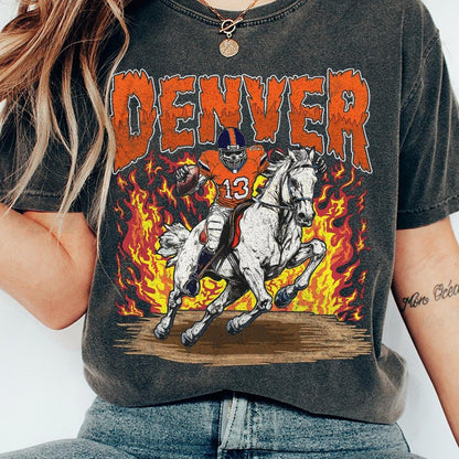 Denver Bronco Football Skull Vintage Shirt