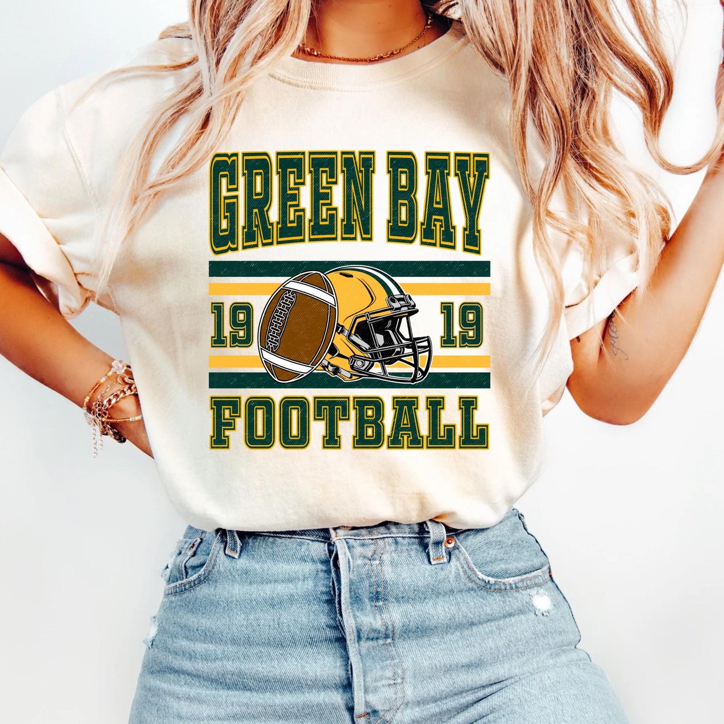 Comfort Colors Green Bay Football T-Shirt, Unisex Football Shirt, Green Bay Football Tee, Game Day T-Shirt, Green Bay Sports Gear Shirt