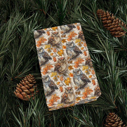 Birds and Binoculars Gift Wrap Roll, Nature Inspired Wrapping Paper for Birdwatchers and Ornithology Fans #24