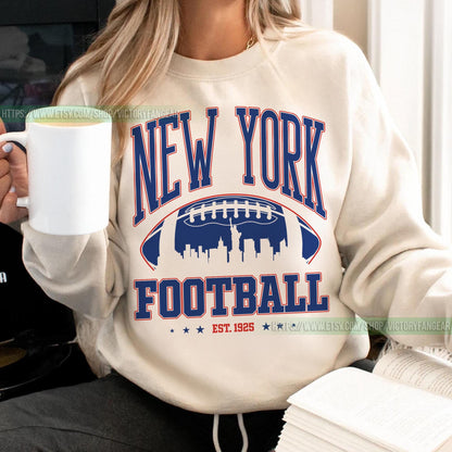 Giant Retro Sweatshirt, New York Football Crewneck, NY Giant Shirt, New York Football Shirt, New York Fan Gift, New York Shirt