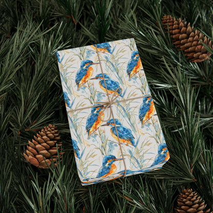 Birding Gift Wrap Roll, Bird Watching Wrapping Paper with Colorful Wildlife for Nature Party Favors #36