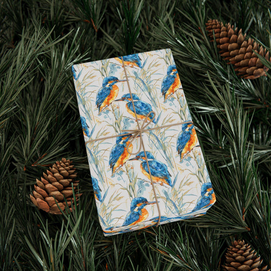 Birding Gift Wrap Roll, Bird Watching Wrapping Paper with Colorful Wildlife for Nature Party Favors #36