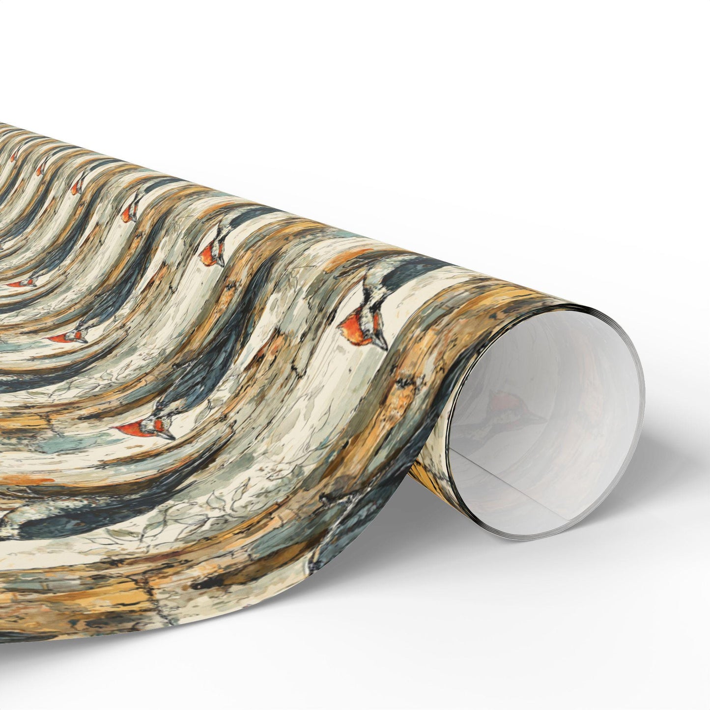 Colorful Birds Gift Wrap Roll, Nature Themed Wrapping Paper for Bird Watchers and Forest Explorers #27