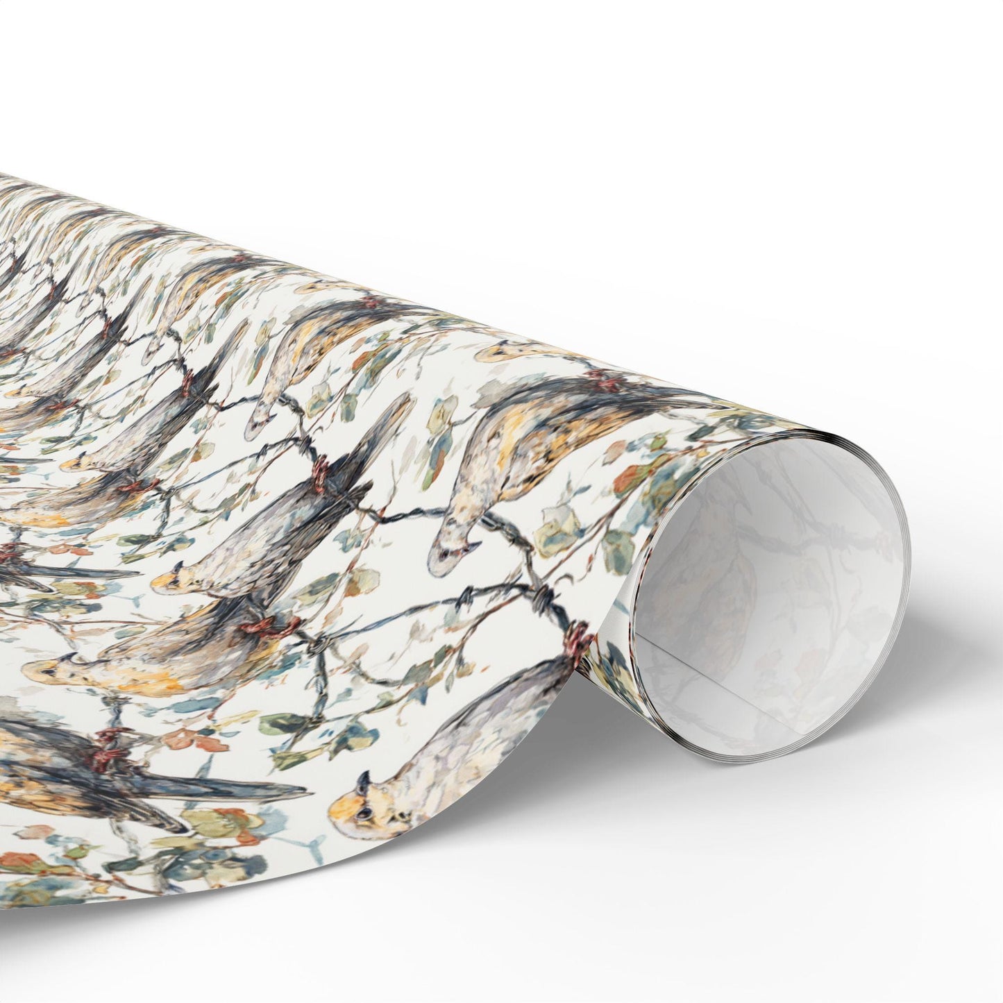 Bird Lover’s Wrapping Paper Roll, Wildlife Watching Gift Wrap for Nature Enthusiasts and Forest Fans #25