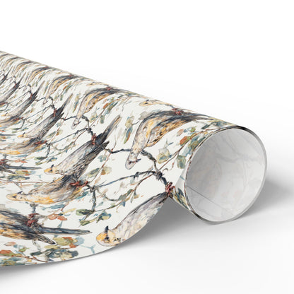 Bird Lover’s Wrapping Paper Roll, Wildlife Watching Gift Wrap for Nature Enthusiasts and Forest Fans #25