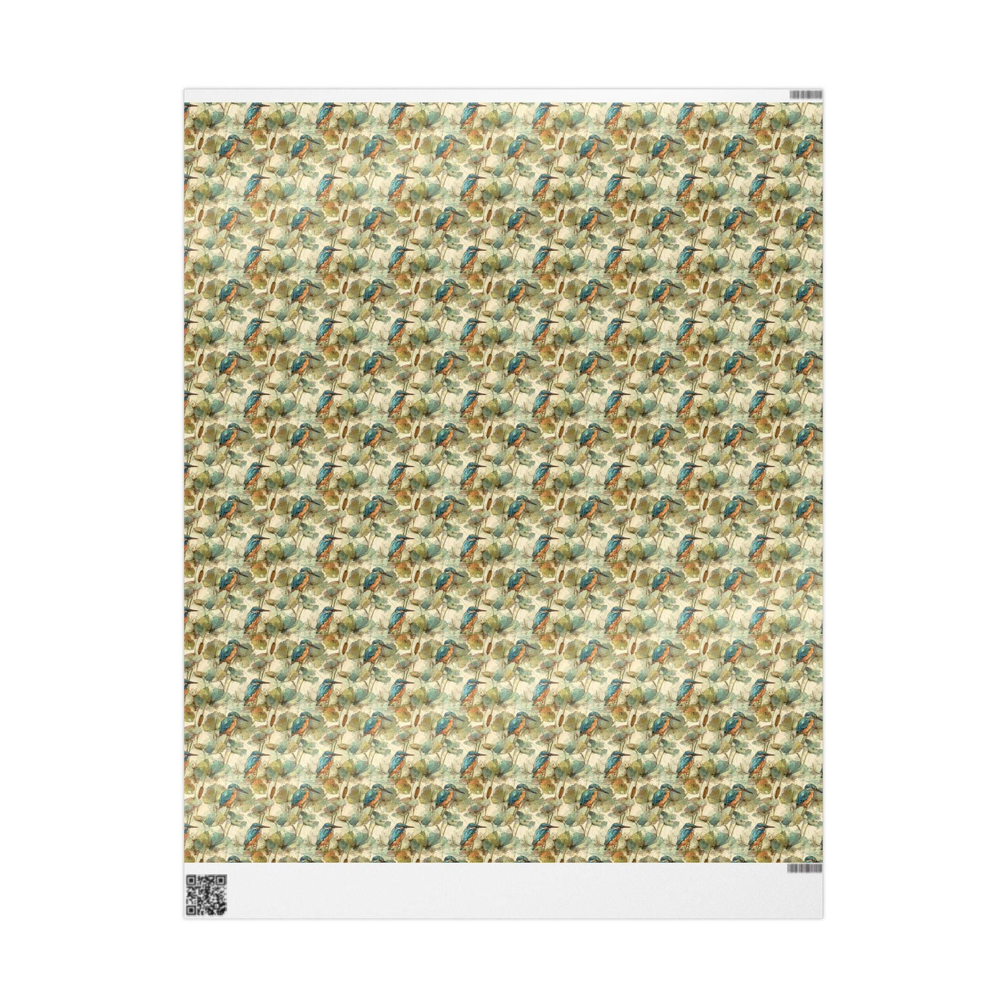 Bird Watching Wrapping Paper Roll, Gift Wrap for Ornithologists and Nature Enthusiasts with Birds and Leaves #13