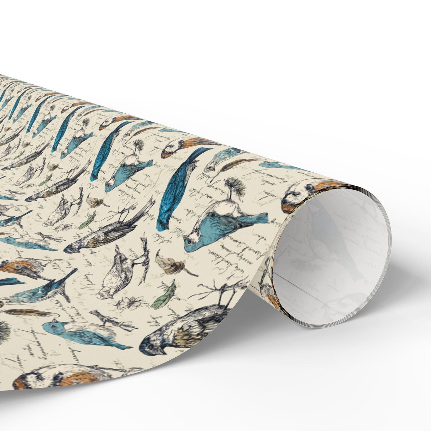 Colorful Bird Watching Wrapping Paper for Nature Enthusiasts, Gift Wrap with Bird Illustrations, Outdoor Birding Gift Supplies #6