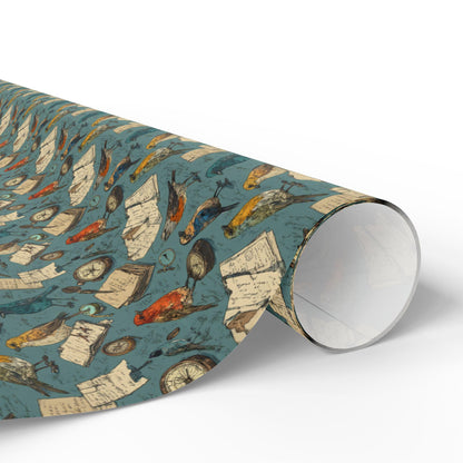 Owls Bird Watching Theme Gift Wrap for Outdoor Lovers, Wrapping Paper with Birds and Leaves, Perfect for Birdwatchers and Nature Gifts #10