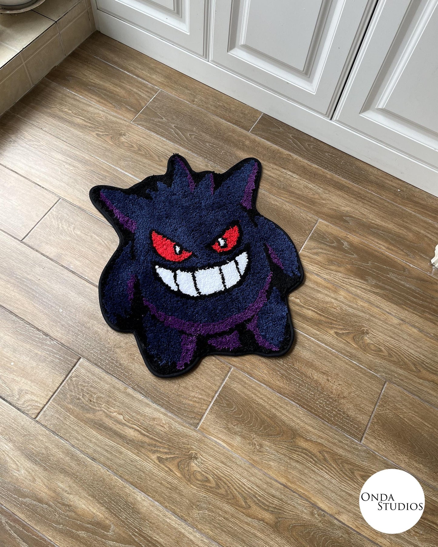 Tufted Gengar Rug | Custom Rug, Handmade Rug, Tufted Rug, Cheap Rug, Anime Rug, Bedroom Rug, Living Room Rug, Anime Decor, Birthday Gift