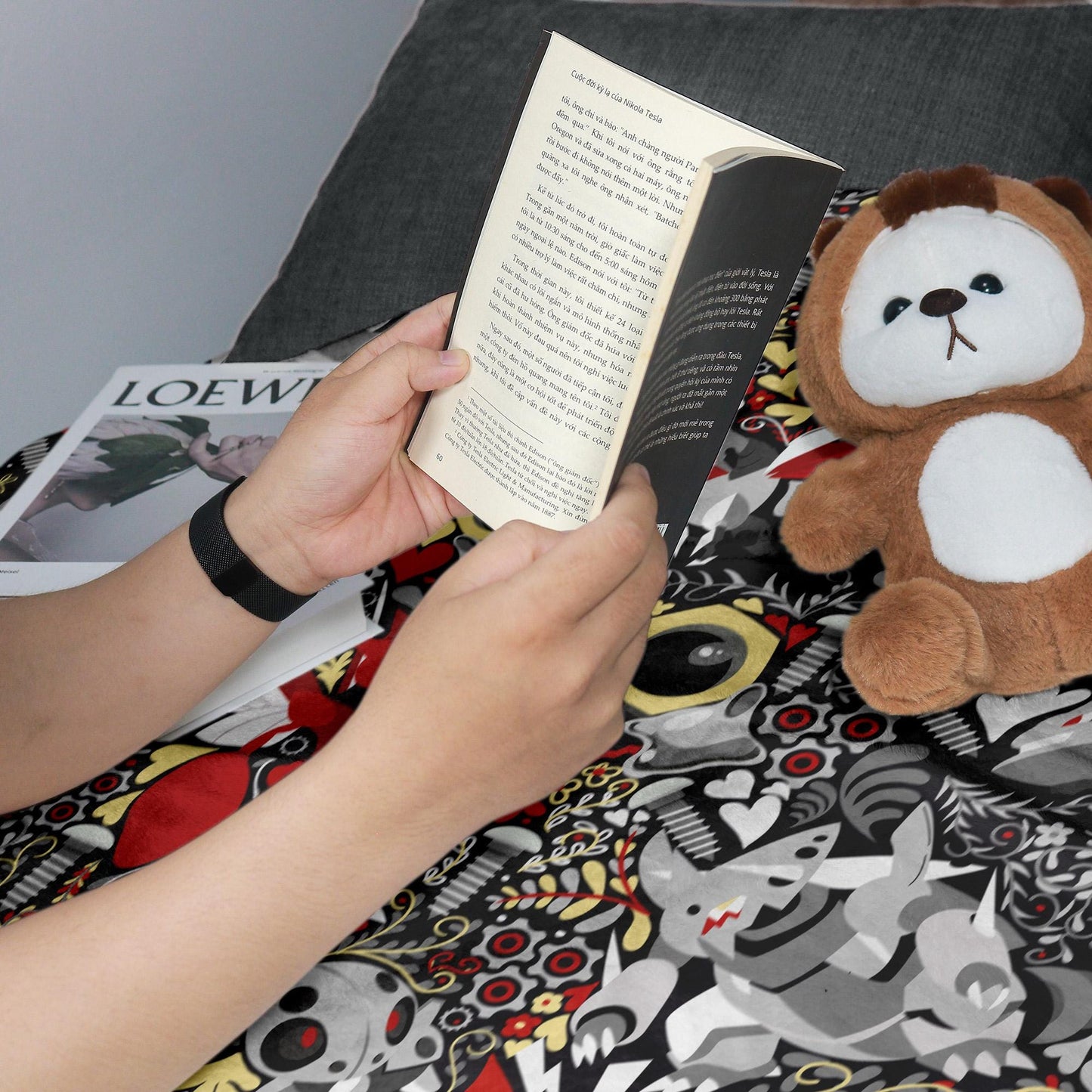 Scizor and Aggron Fleece Blanket, Throw Blanket for Kids and Adults, Soft Cozy Bed Blanket, Cool Bedding Gift, Scizor Blanket Gifts