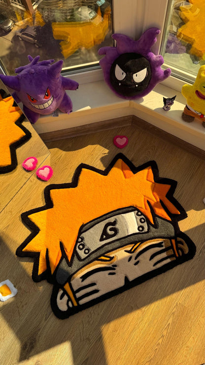 Anime Head Tufted Rug – Soft 3D Handmade Rug, Cute Carpet, Kawaii Girl Room Decor, Unique Gift for Her or Bedroom Mat