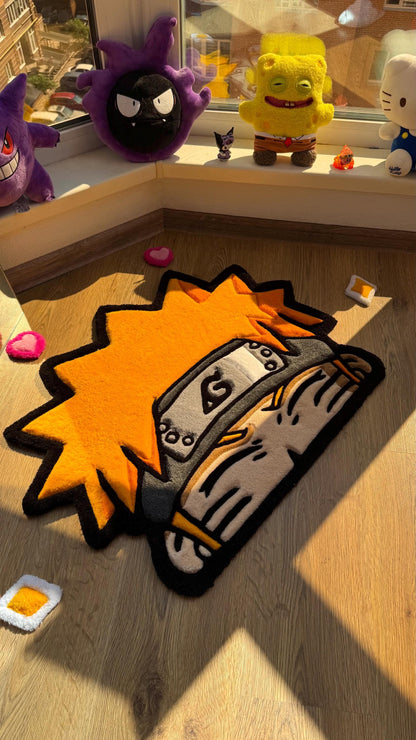 Anime Head Tufted Rug – Soft 3D Handmade Rug, Cute Carpet, Kawaii Girl Room Decor, Unique Gift for Her or Bedroom Mat