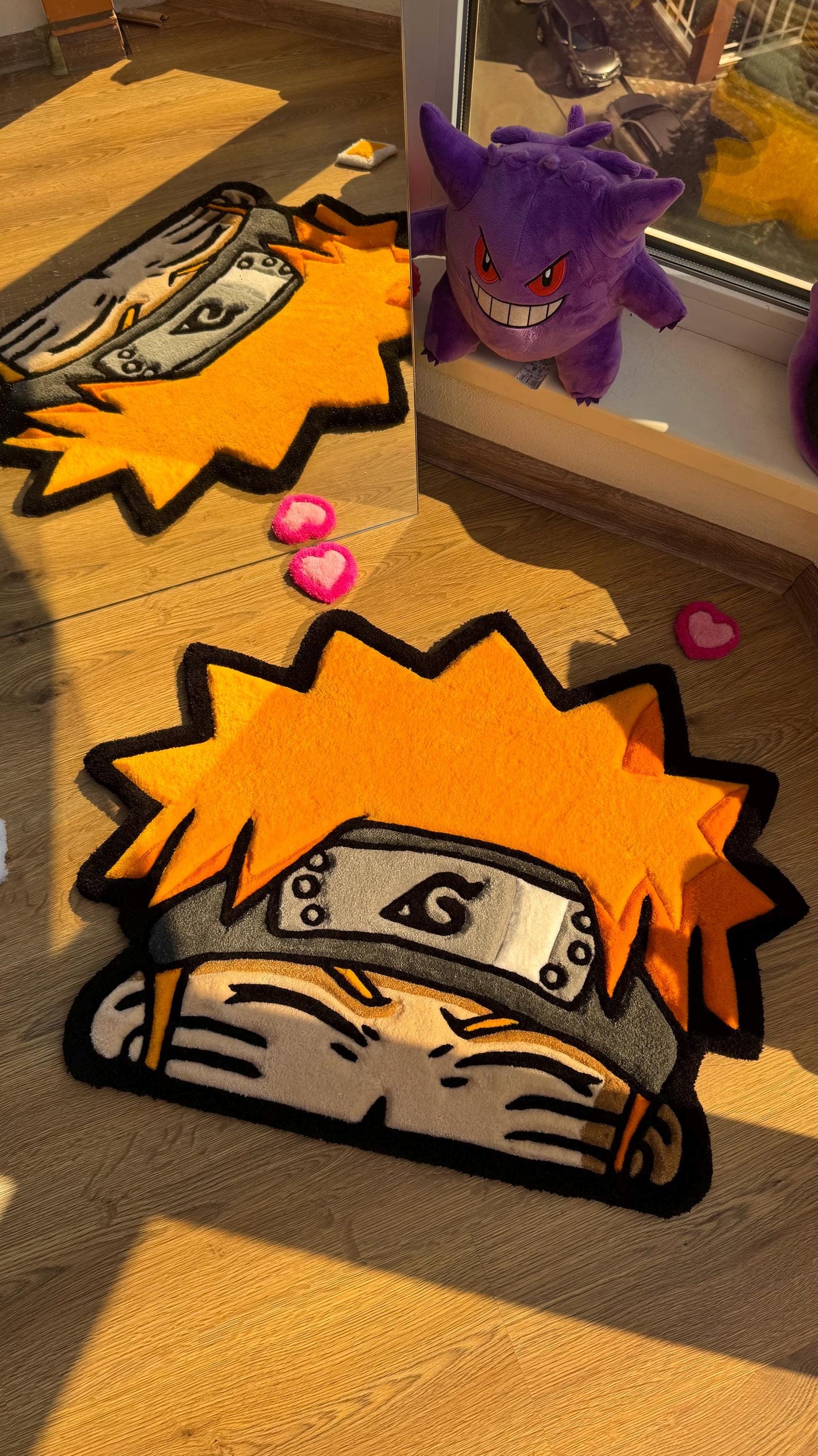 Anime Head Tufted Rug – Soft 3D Handmade Rug, Cute Carpet, Kawaii Girl Room Decor, Unique Gift for Her or Bedroom Mat