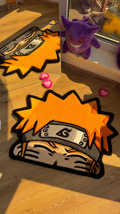 Anime Head Tufted Rug – Soft 3D Handmade Rug, Cute Carpet, Kawaii Girl Room Decor, Unique Gift for Her or Bedroom Mat