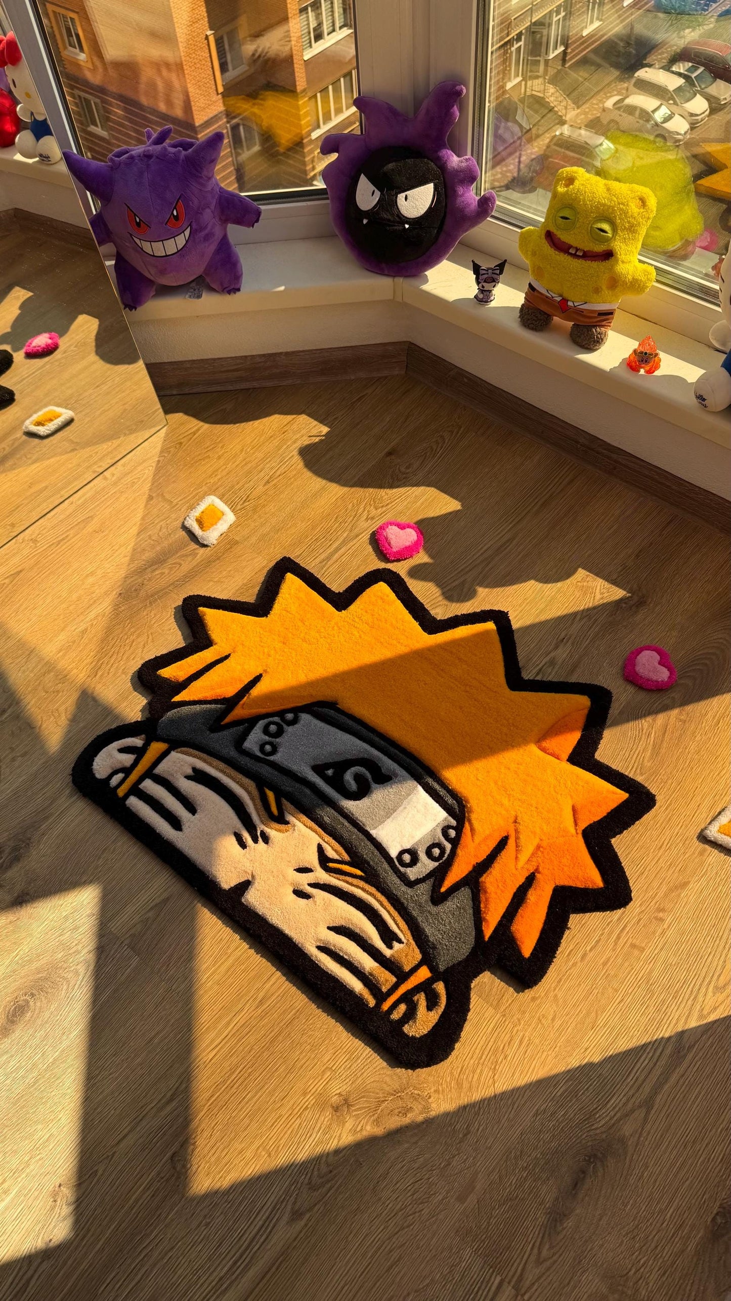 Anime Head Tufted Rug – Soft 3D Handmade Rug, Cute Carpet, Kawaii Girl Room Decor, Unique Gift for Her or Bedroom Mat