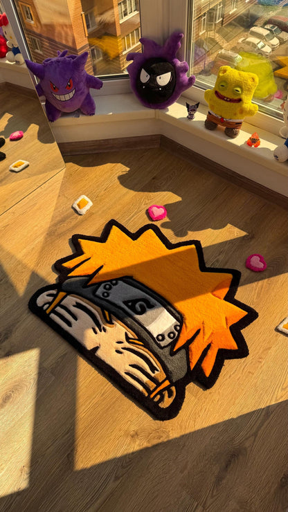 Anime Head Tufted Rug – Soft 3D Handmade Rug, Cute Carpet, Kawaii Girl Room Decor, Unique Gift for Her or Bedroom Mat