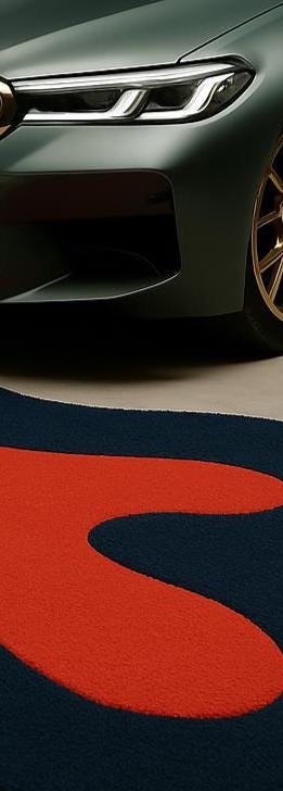 Hand-Tufted Melting Rug: Irregular Black & Red New Zealand Wool Carpet