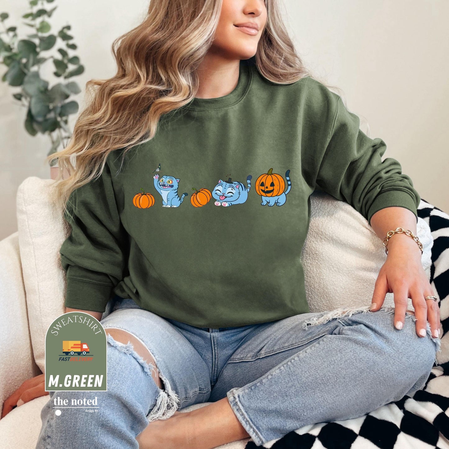 Halloween Hunter Tiger Sweatshirt, Kpop Demon Shirt, Hunter Merch, Anime Sweatshirt Design, Anime Lover Gifts, Pumpkin Fall Vibes