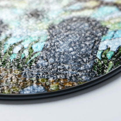 Haunted graveyard spider web suncatcher Halloween window hanging gift for spooky decor lovers