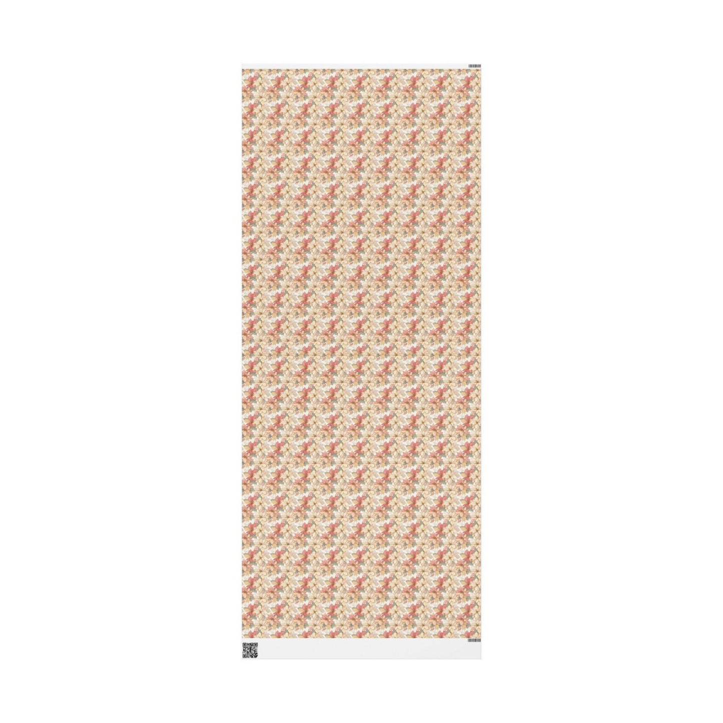 Christmas Poinsettia Wrapping Paper Roll, Elegant Watercolor Gift Wrap for Winter Holiday Gifts #21