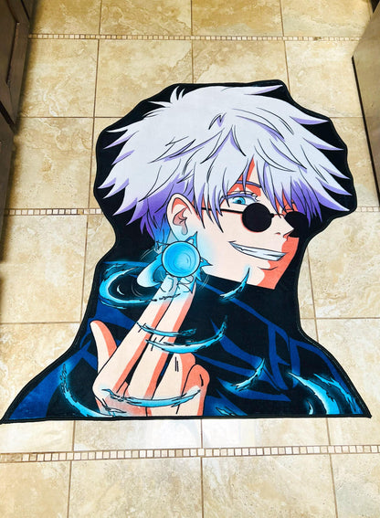 Anime Rug, Soft Polyester Floor Mat Carpet, Custom Anime Decor Gift