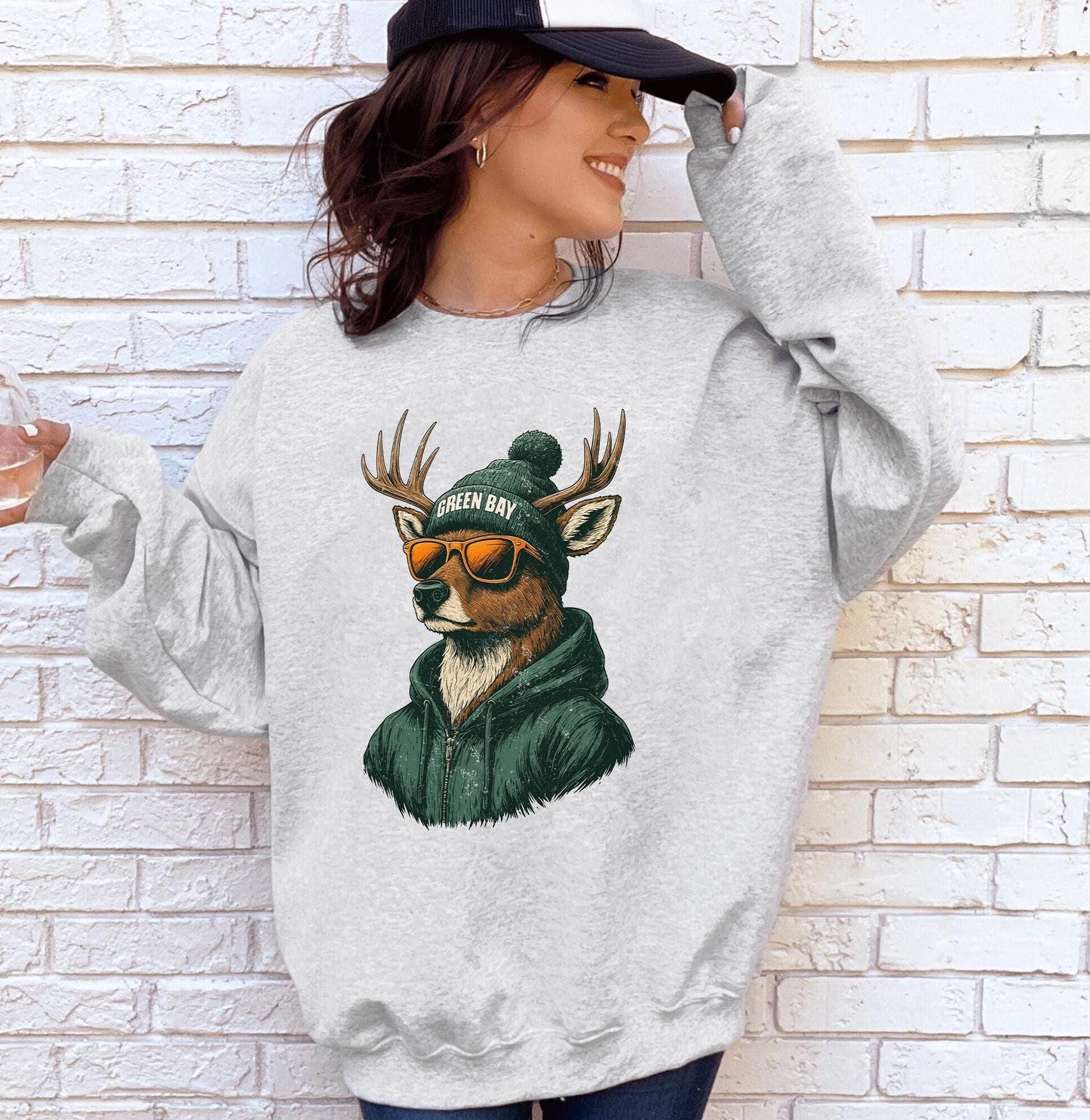 Green Bay Shirt Retro Style 90s Unisex Crewneck, Graphic Tee Gift For Football Fan Sport, Green Bay Football Vintage Style Sweatshirt.