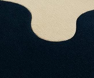 Hand-Tufted Abstract Wavy Rug: New Zealand Wool, Blue & White 8x10