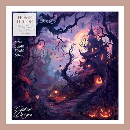 Halloween Pumpkin Blanket, Witchy Aesthetics, Spooky Season Blankets, Fall Blanket Cozy Pumpkin, Throw Blanket Witch by Harbor Island Decor