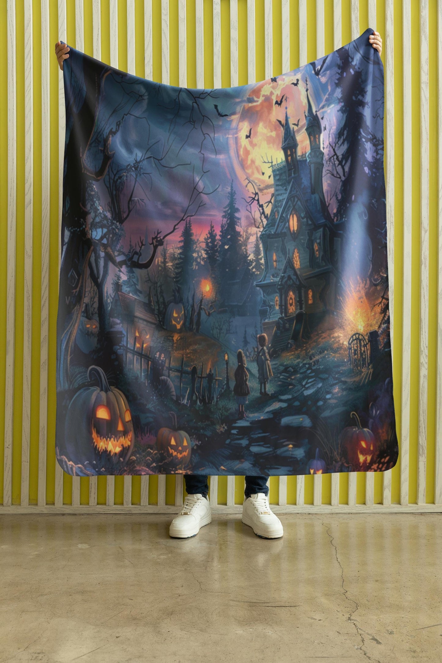 Halloween Custom Blanket | Personalized Soft Halloween Inspired | Multiple Throw Blanket Sizes Available