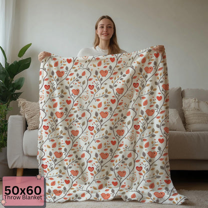 Cozy Soft Sherpa Throw Blanket | Soft Floral & Animal Print Blanket | Warm Fleece Throw for Couch or Bed Gift for Him Her HarborIslandDecor