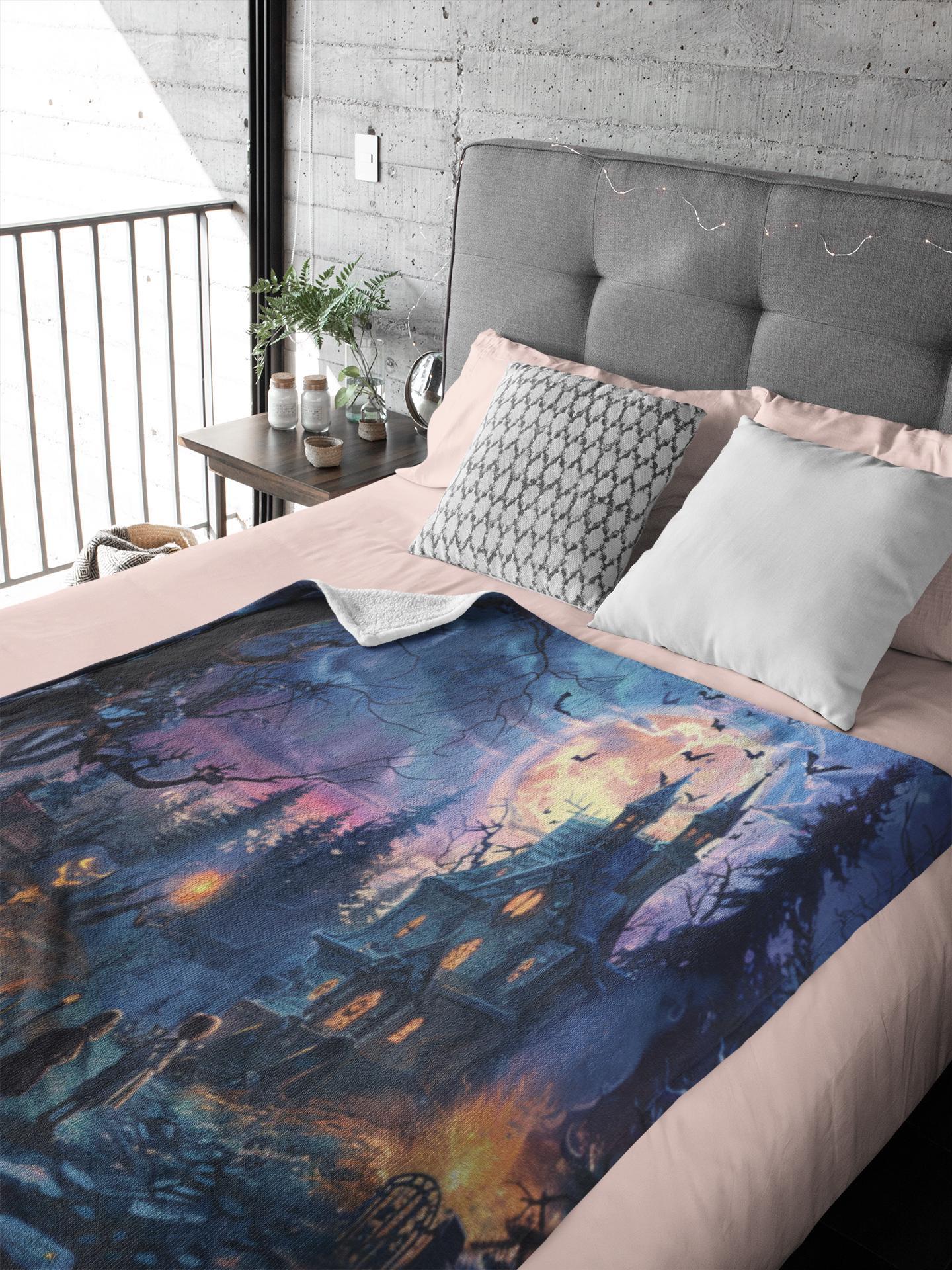 Halloween Custom Blanket | Personalized Soft Halloween Inspired | Multiple Throw Blanket Sizes Available