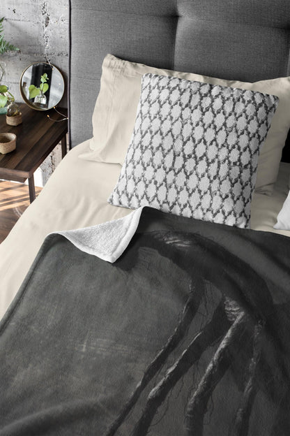 Halloween Throw Blanket Decor, Soft Blanket, Halloween Decor, Cozy Holiday Unique Fall Party Gifts,  Dark Horror Halloween Aesthetic