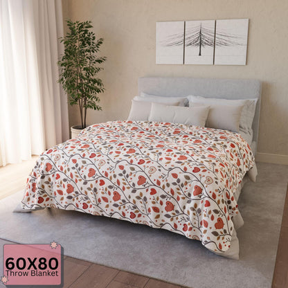 Cozy Soft Sherpa Throw Blanket | Soft Floral & Animal Print Blanket | Warm Fleece Throw for Couch or Bed Gift for Him Her HarborIslandDecor