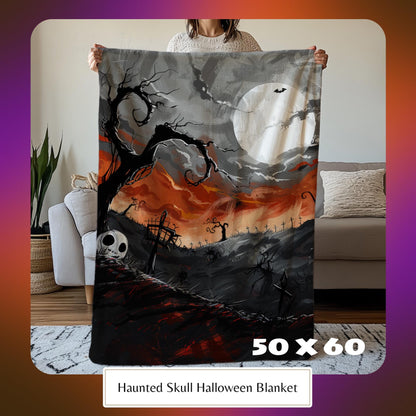Dark Academia Decorative Blanket, Witchy Aesthetics, Spooky Cozy Blanket, Gothic Blanket, Halloween Home Decoration by Harbor Island Decor