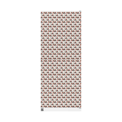 Holiday Horse Wrapping Paper, Cowgirl Christmas Gift Wrap, Winter Equestrian Paper, Riding Present Wrap, Horse Lover Festive Sheet