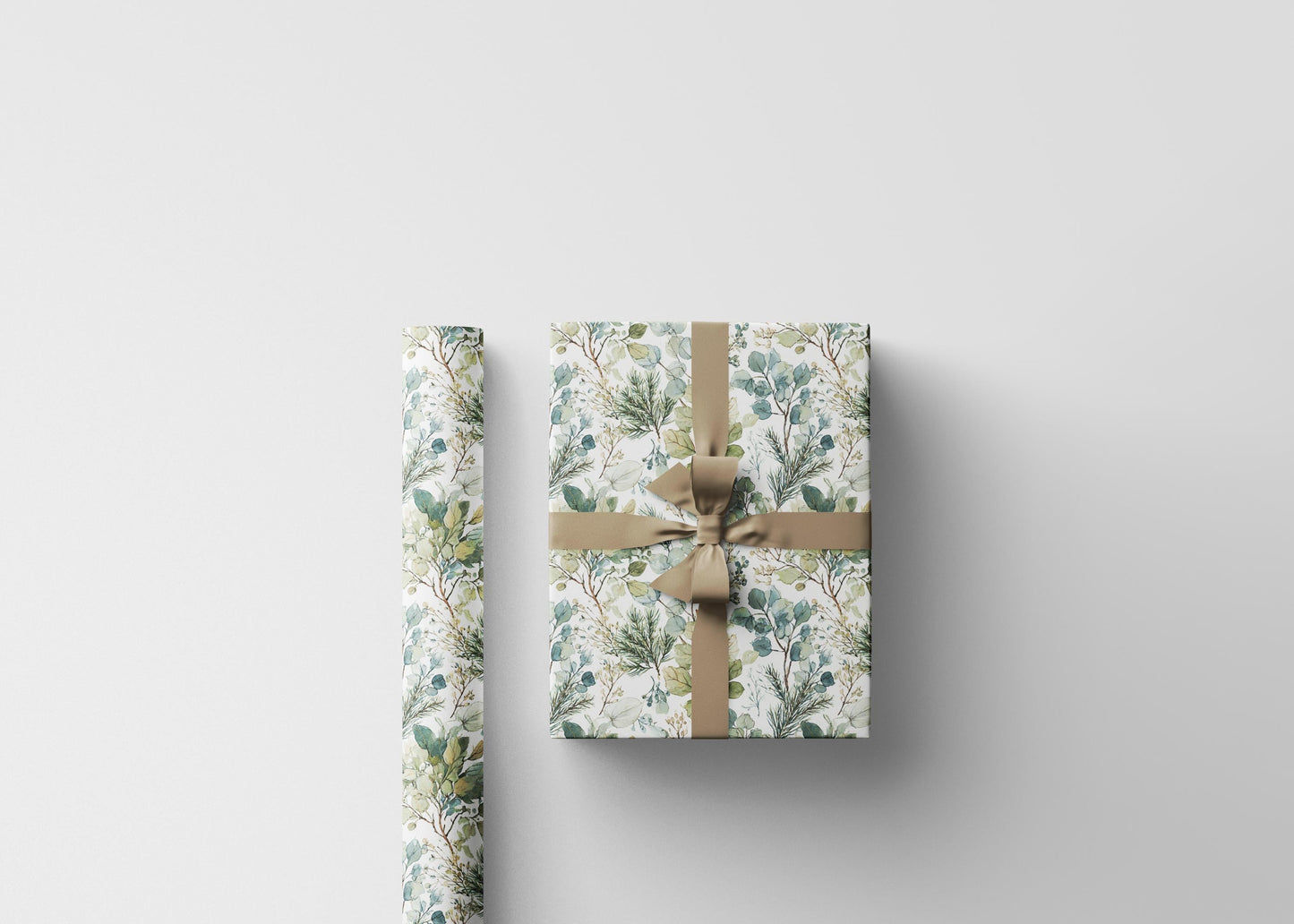 Festive Mistletoe Christmas Wrapping Paper Roll, Elegant Gift Wrap for Holiday Packaging and Presents #9
