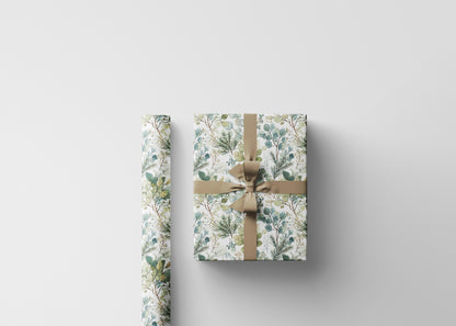 Festive Mistletoe Christmas Wrapping Paper Roll, Elegant Gift Wrap for Holiday Packaging and Presents #9