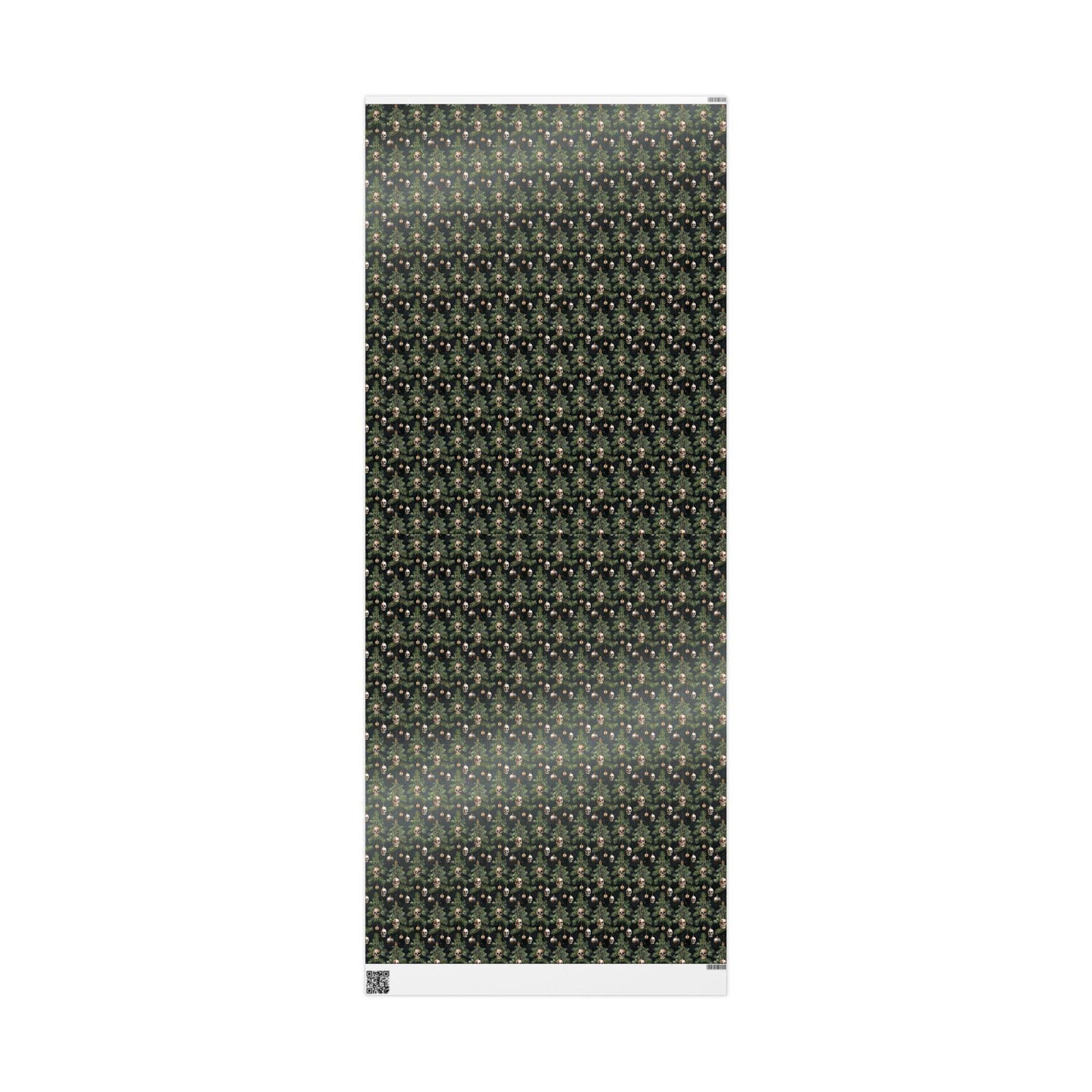 Goth Christmas Wrapping Paper Roll, Dark Holiday Gift Wrap with Skulls and Gothic Winter Decor #1