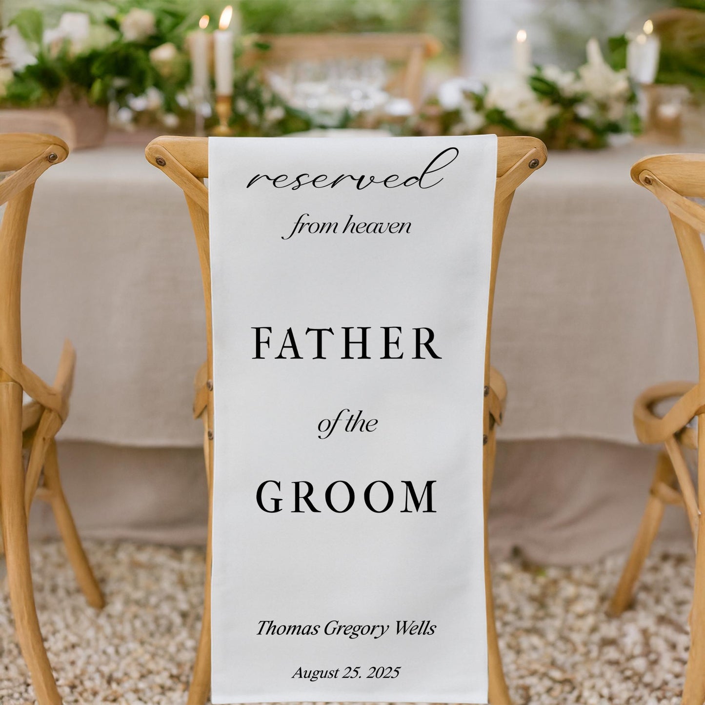 Father In Law Wedding Gift from Bride, Personalized Chair Sign for Father of the Groom from Bride, Future Father in Law Gift from Daughter