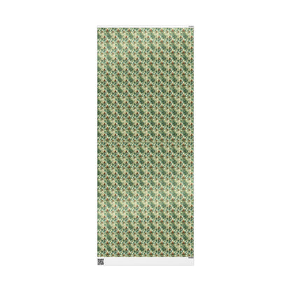 Christmas Wrapping Paper Roll with Pinecones and Trees, Winter Forest Gift Wrap for Seasonal Gifting #2