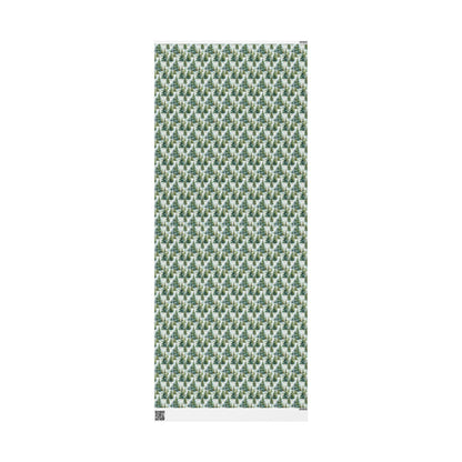 Winter Forest Gift Wrap Roll, Pinecones and Evergreen Design for Christmas and Rustic Holiday Gifts #9