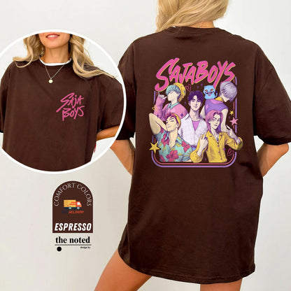 Comfort Colors® Saja Boys Boy Band Shirt, Kpop Demon Hunters Movie Shirt, Bootleg Retro Movie Shirt, Demon Hunters Merch Shirt