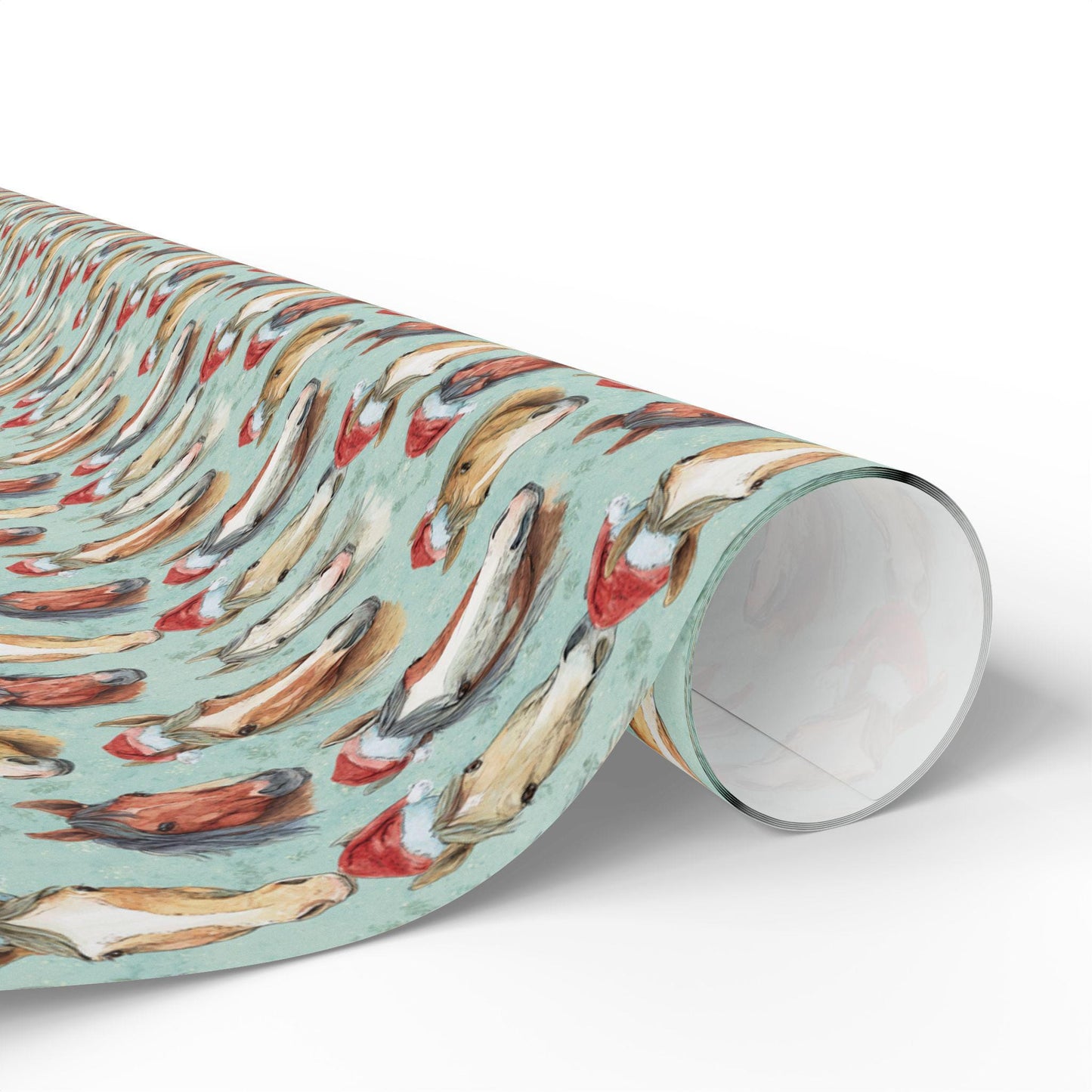 Equestrian Christmas Gift Wrap, Horse Lover Wrapping Paper, Cowgirl Winter Holiday Wrap, Riding Scene Present Paper