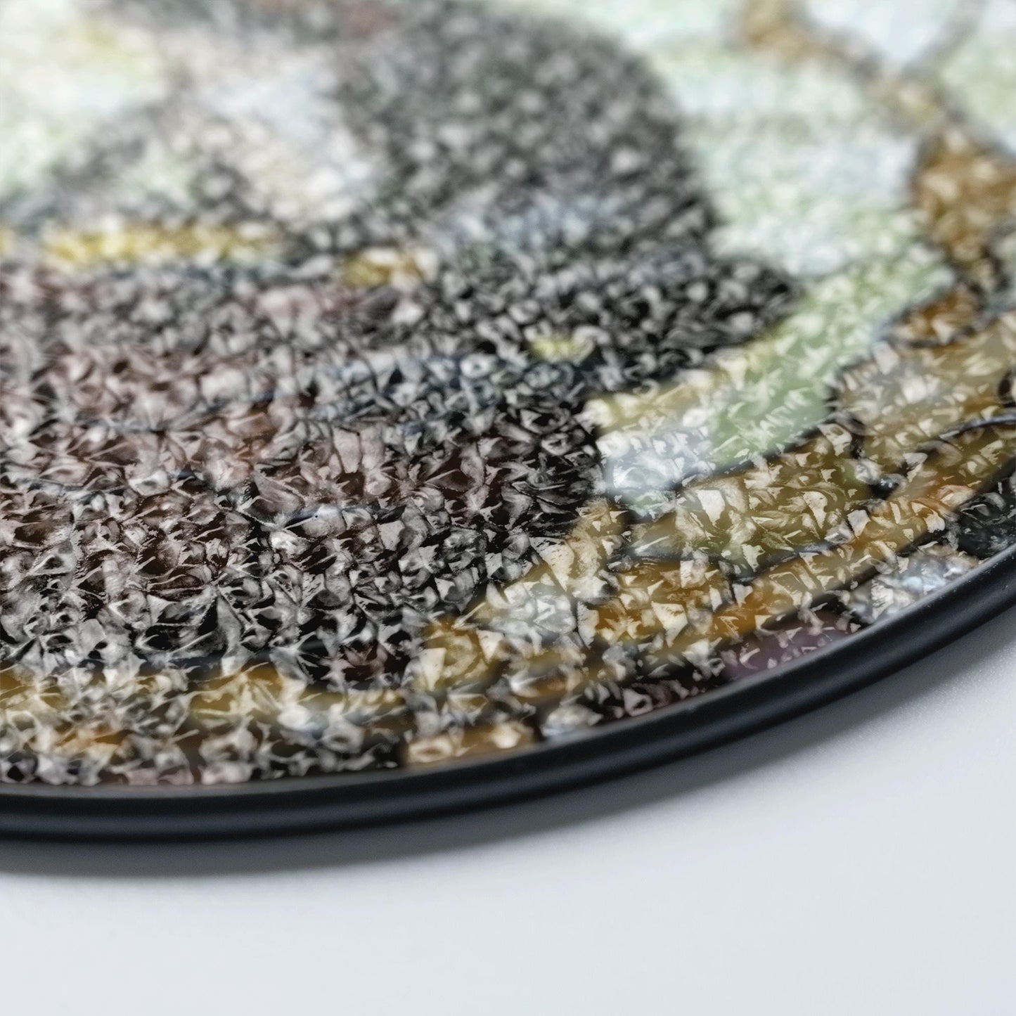 Frog with gold cauldron stained glass suncatcher witchy window decor Halloween gift for frog lover