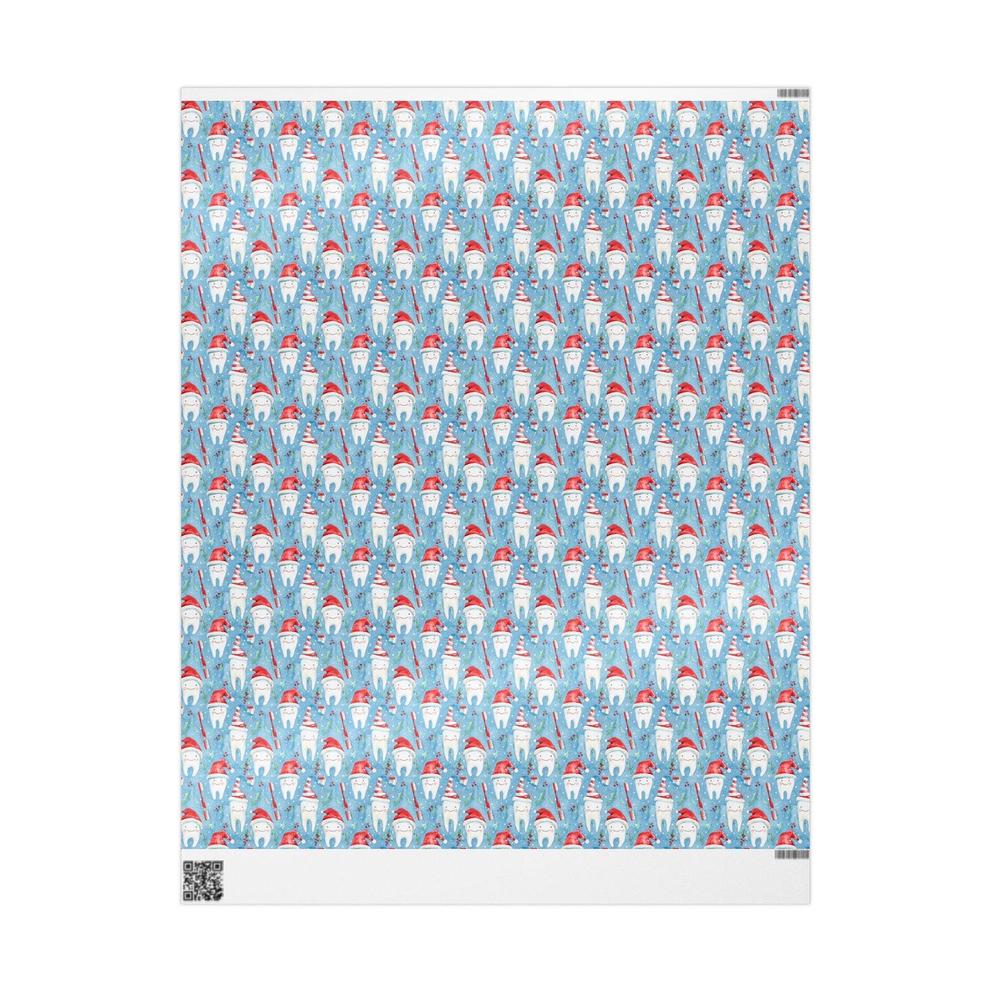 Dentist Appreciation Gift Wrap, Dental Pattern Paper, Unique Tooth Design Christmas Fun Gift Wrap for Dental Office Dentist and Hygienists