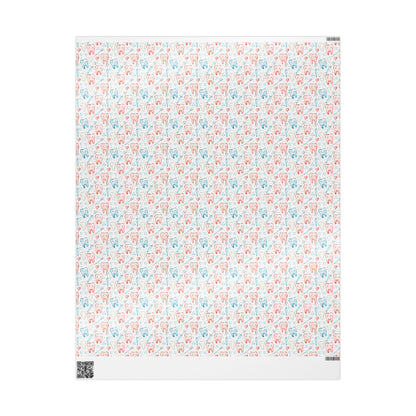 Professional Dentist Gift Wrap, Tooth Pattern Paper, Office Use Fun Gift Wrap for Dental Office Dentist and Hygienists