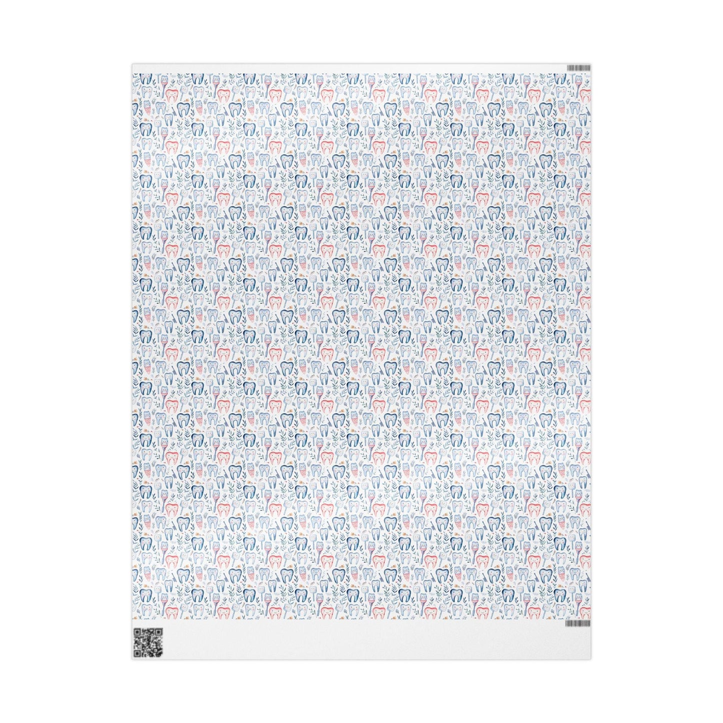 Elegant Dentist Wrapping Paper, Minimal Tooth Gift Wrap Fun Gift Wrap for Dental Office Dentist and Hygienists