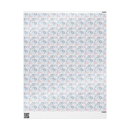 Elegant Dentist Wrapping Paper, Minimal Tooth Gift Wrap Fun Gift Wrap for Dental Office Dentist and Hygienists